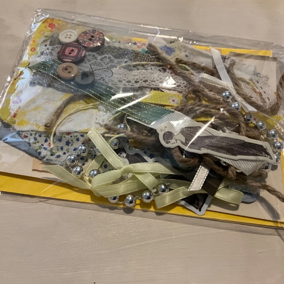 SLOW STITCHING KIT, JUNK JOURNAL, SCRAPBOOKING SUPPLIES & SNIPPET, OVER … - Picture 5 of 5